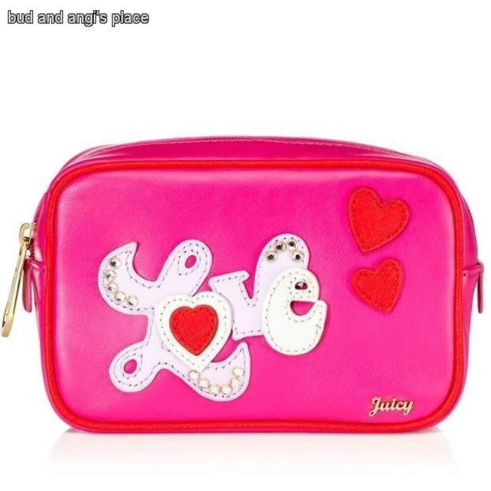 Juicy Couture Women's Case Juicy At Heart Cosmetic Case NWT Retails For $48